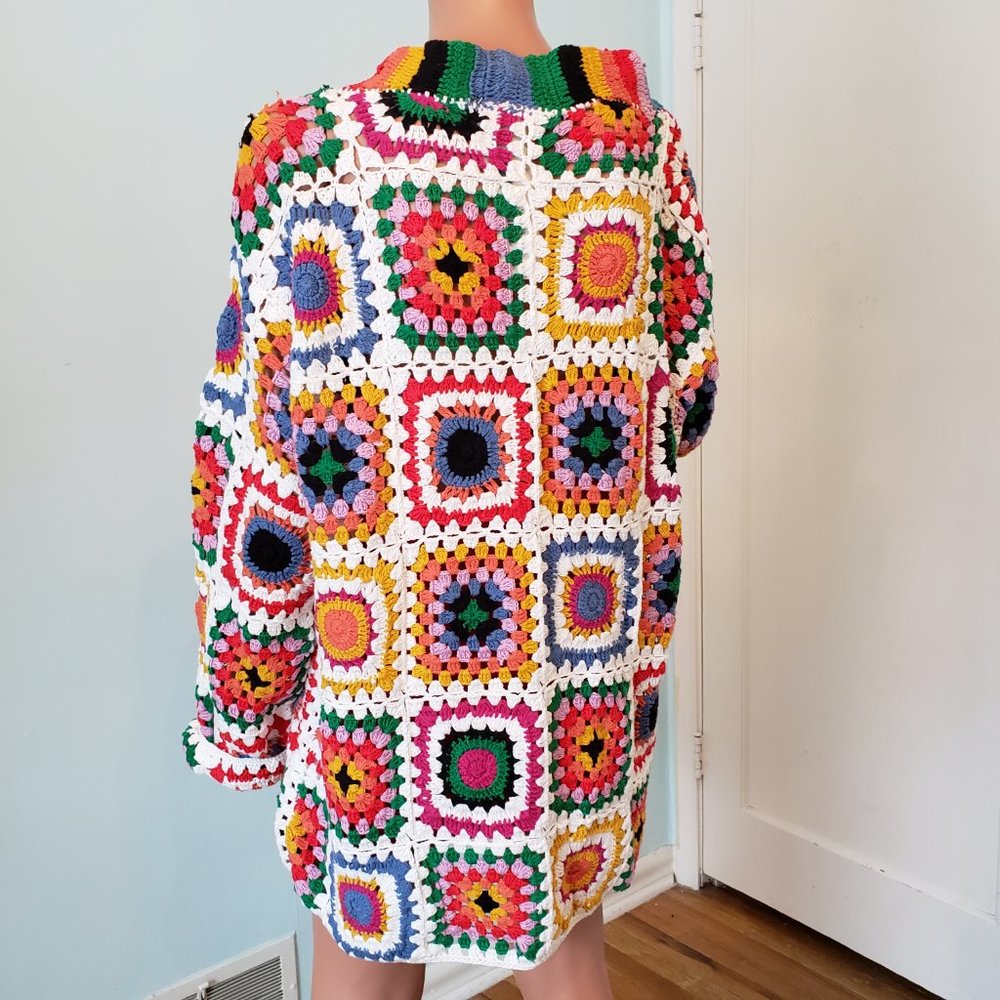 NWOT Farm Rio Handmade cotton Rainbow Kimono. - Picture 9 of 13